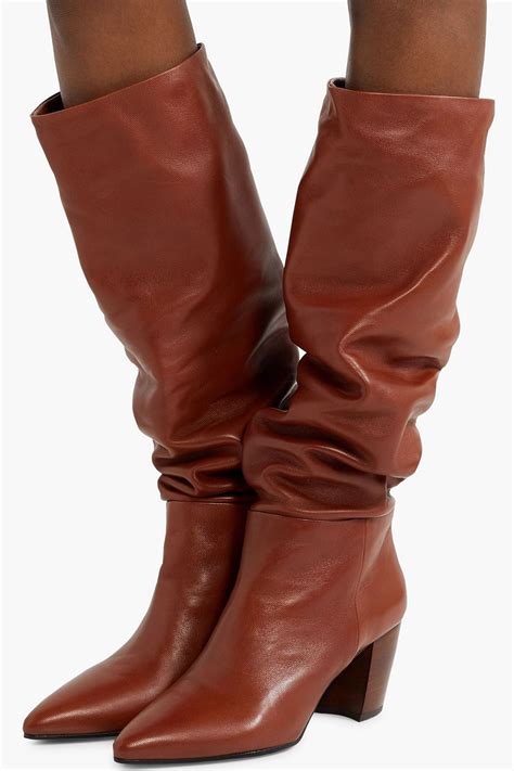 prada 65 leather knee boots|Prada Boots for Women .